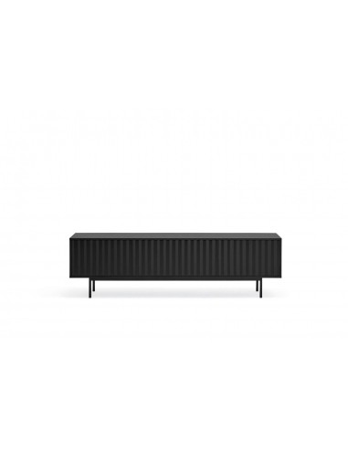Teulat MUEBLE TV SIERRA 180x40, minimalista lacado en negro.
