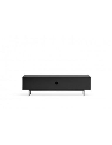 Teulat MUEBLE TV SIERRA 180x40, minimalista lacado en negro.