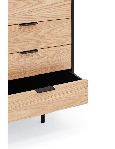 TEULAT APARADOR Serra 160x47, nordico, gavetas, lacado a preto. TEULAT APARADOR Serra 160x47, nordico, gavetas, lacado a preto.