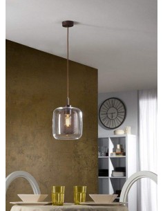 Schuller Lámpara Colgante Fox 1l Chocolate