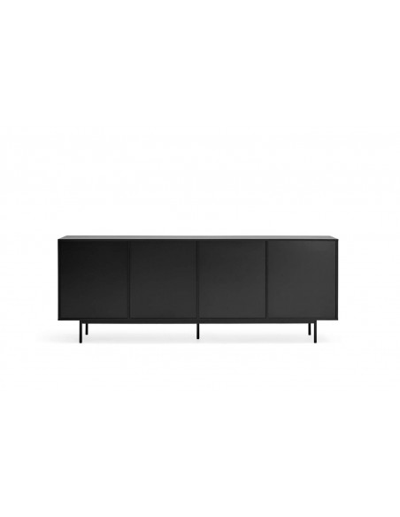 Teulat APARADOR SIERRA 210x44, minimalista, cajones lacado en negro. Teulat APARADOR SIERRA 210x44, minimalista, cajones lacado en negro.