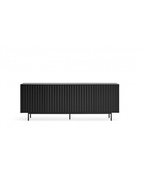 Teulat APARADOR SIERRA 210x44, minimalista, cajones lacado en negro. Teulat APARADOR SIERRA 210x44, minimalista, cajones lacado en negro.