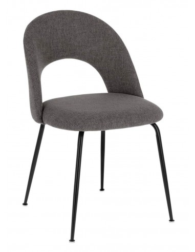 SILLA DE DISEÑO MAHALIA, tela, metal