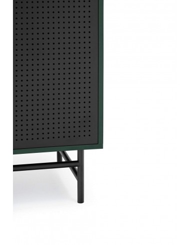 TEULAT APARADOR ponto ALTO, DM lacado verde, metal preto