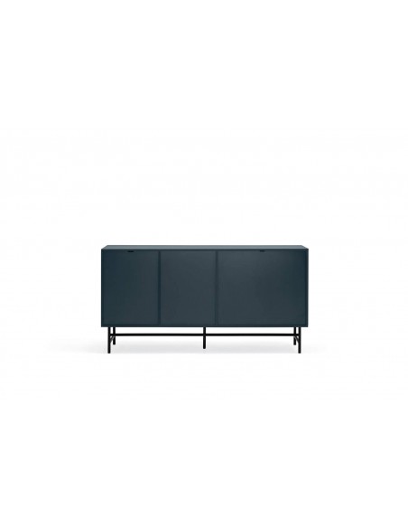 TEULAT APARADOR ponto 150X47, DM lacado azul e metal preto