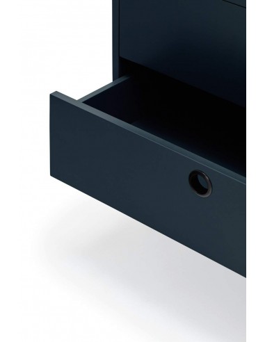 TEULAT APARADOR ponto 150X47, DM lacado azul e metal preto