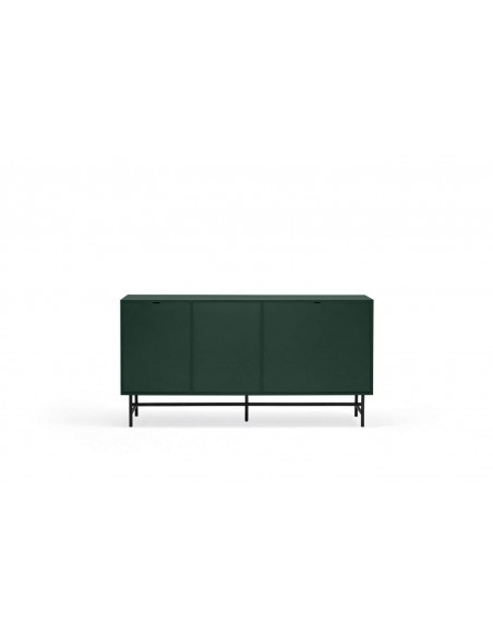 TEULAT APARADOR PUNTO 150x47, DM lacado verde y metal negro TEULAT APARADOR PUNTO 150x47, DM lacado verde y metal negro