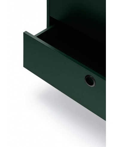 TEULAT APARADOR ponto 150X47, DM lacado verde e metal preto