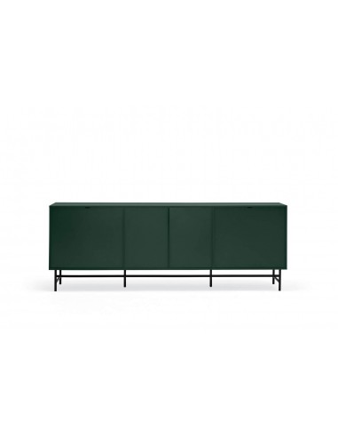 TEULAT APARADOR PUNTO 210x47, DM lacado verde y metal negro