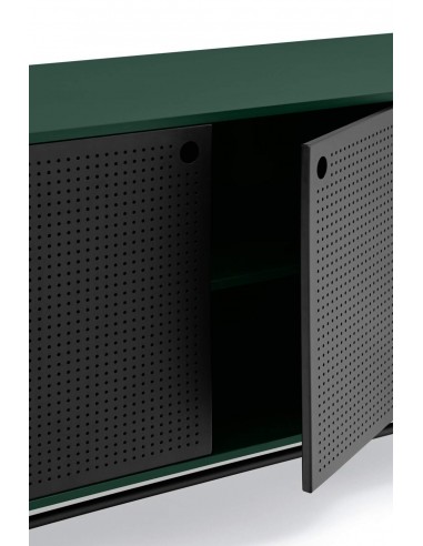 TEULAT APARADOR ponto 210X47, DM lacado verde e metal preto
