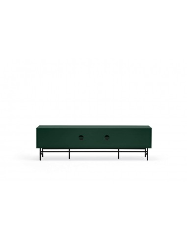 TEULAT MUEBLE TV PUNTO 180x40, DM lacado verde y metal negro