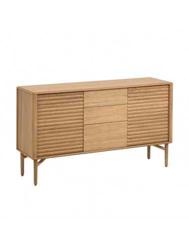 Aparador Lenon 2 puertas y 3 cajones madera y chapa roble 155 x 86 cm FSC MIX Credit
