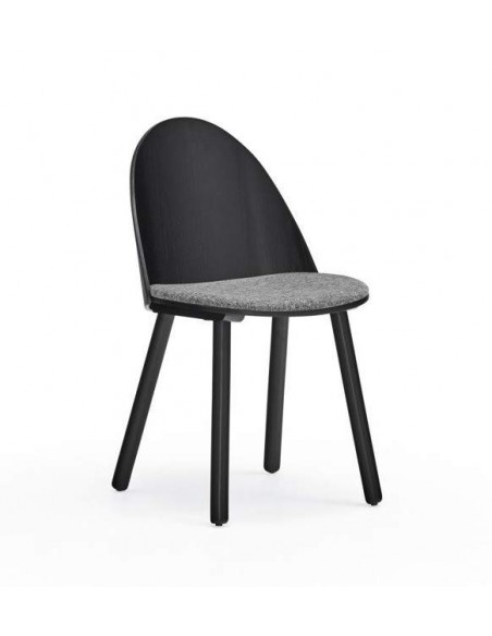 TEULAT DESIGN CADEIRA UMA,cor preta