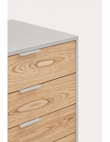 Aparador Teulat SIERRA 160x47, MDF lacado cinza...