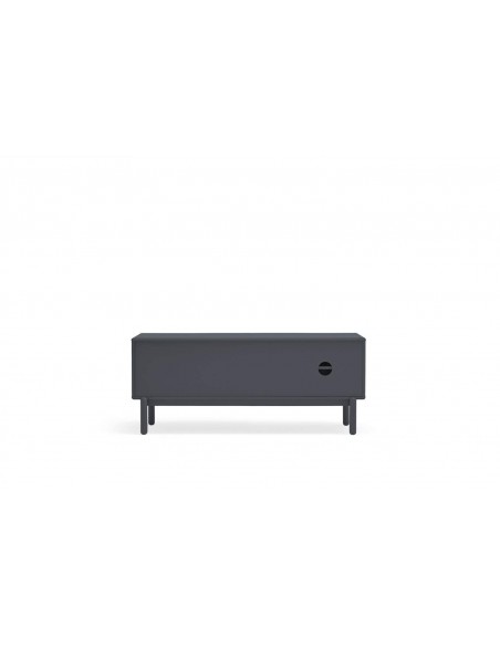 TEULAT MUEBLE TV CORVO 140x40, MDF lacado ANTRACITA OSCURO