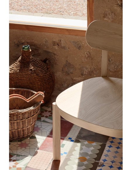 POLTRONA BAIXA DE TEULAT NARA, freixo