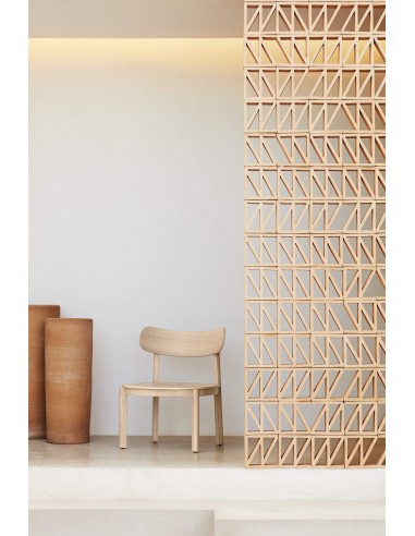 TEULAT BUTACA BAJA DE DISEÑO NARA, fresno