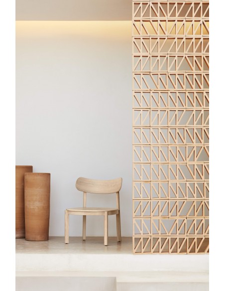 TEULAT BUTACA BAJA DE DISEÑO NARA, fresno