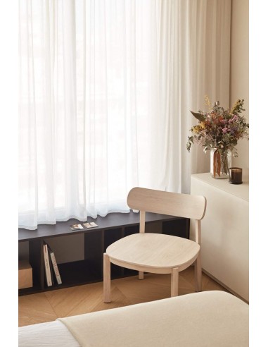 TEULAT BUTACA BAJA DE DISEÑO NARA, fresno