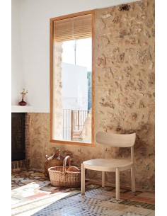 TEULAT BUTACA BAJA DE DISEÑO NARA, fresno 2