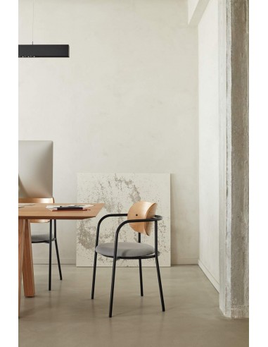 CADEIRA DE DESIGN TEULAT ECLIPSE, CARVALHO e...