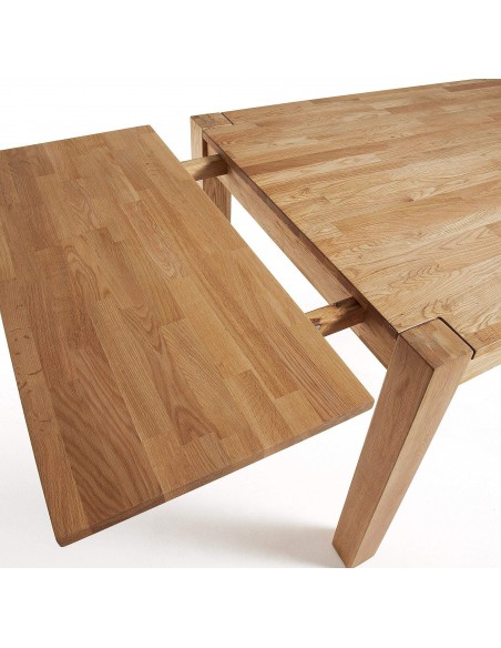 Tabela de INDRA 120 (200) x 75 extensível Carvalho natural Tabela de INDRA 120 (200) x 75 extensível Carvalho natural