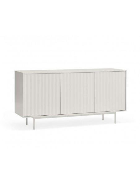 Aparador Teulat SIERRA 160x47, minimalista, MDF lacado branco