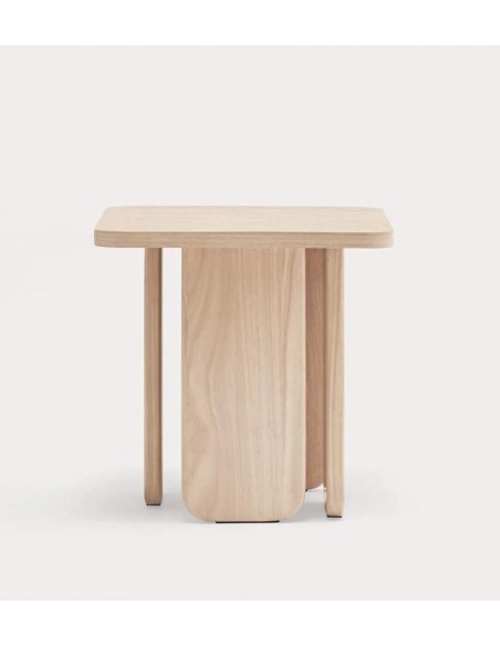 TEULAT MESA AUXILIAR ARQ 48 x 48 cm color fresno natural.