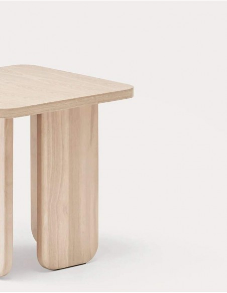 TEULAT MESA AUXILIAR ARQ 48 x 48 cm color fresno natural.