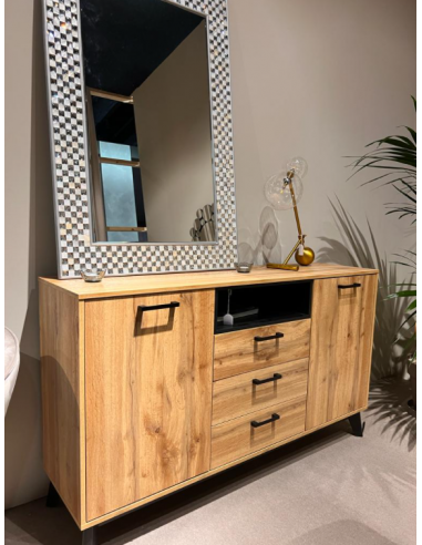 Aparador Dakota 150x40 cm, folheado de carvalho...