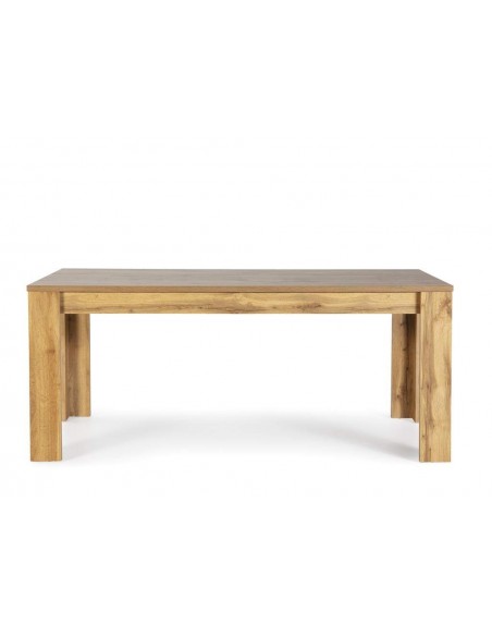 Mesa de jantar Dakota 160 x 90 cm, melamina acabamento em carvalho envelhecido