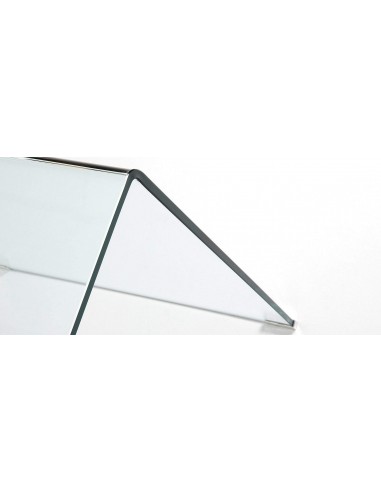 Mesa Escritorio de diseño minimalista BURANO 125x70 Cristal Transparente