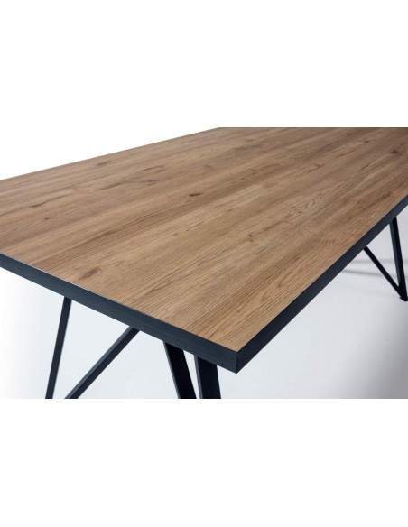 MESA DE DISEÑO MYLA 180X90 melamina color roble