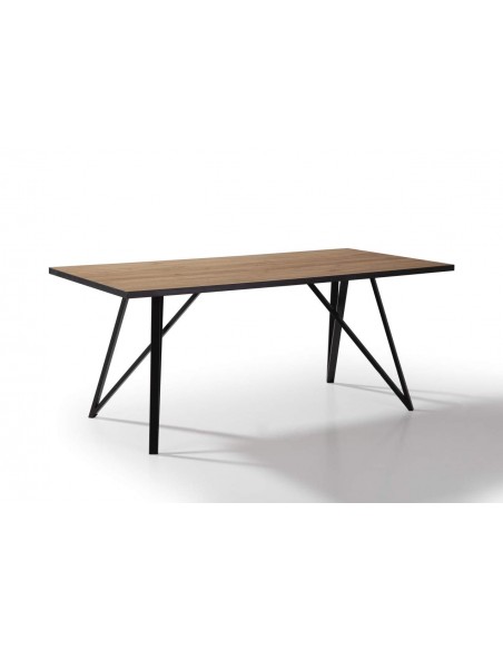 MESA DESIGN MYLA 180X90 melamina carvalho