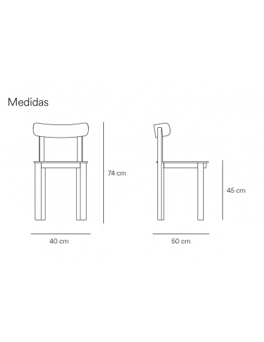 TEULAT SILLA DE DISEÑO NARA, fresno