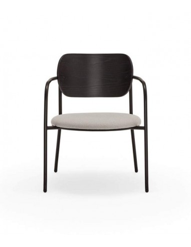 POLTRONA DESIGN TEULAT ECLIPSE, madeira PRETA e...