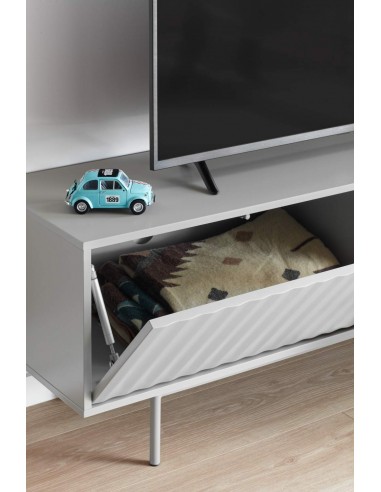 TEULAT Mueble TV Sierra 140x40, GRIS CLARO y...
