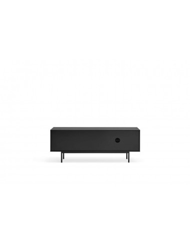 TEULAT Mueble TV Sierra 140x40, NEGRO y ROBLE.