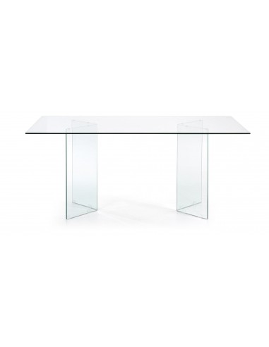 Mesa BURANO sala de Jantar 180x90 Vidro Transparente