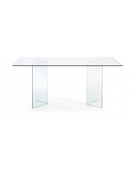 Mesa BURANO sala de Jantar 180x90 Vidro Transparente Mesa BURANO sala de Jantar 180x90 Vidro Transparente