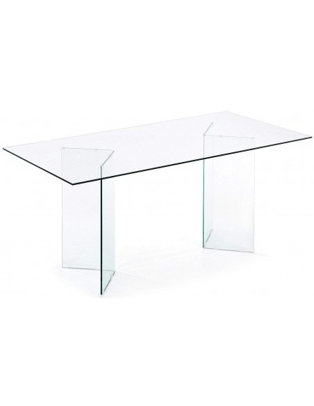 Mesa BURANO Comedor 180x90 Cristal Transparente Mesa BURANO Comedor 180x90 Cristal Transparente