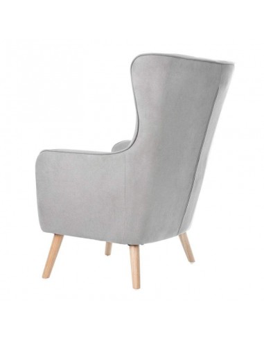 Poltrona design MUNICH em tecido mostarda, pié...