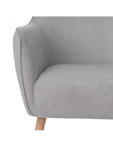 Poltrona design MUNICH em tecido mostarda, pié...