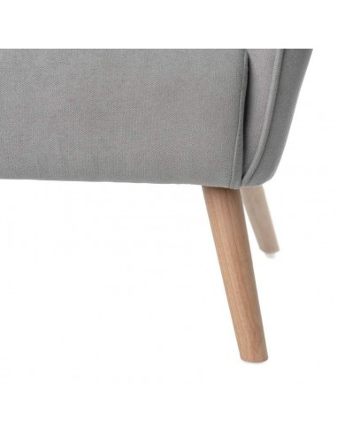 Poltrona design MUNICH em tecido mostarda, pié...