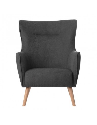 Poltrona design MUNICH em tecido mostarda, pié...