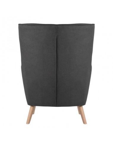 Poltrona design MUNICH em tecido mostarda, pié...