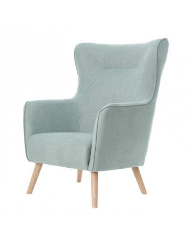 Poltrona design MUNICH em tecido mostarda, pié...