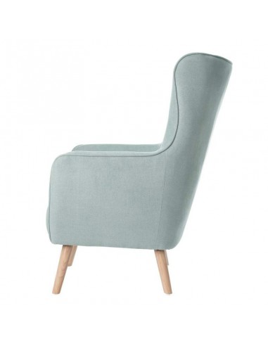 Poltrona design MUNICH em tecido mostarda, pié...