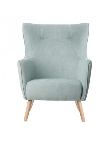 Poltrona design MUNICH em tecido mostarda, pié...