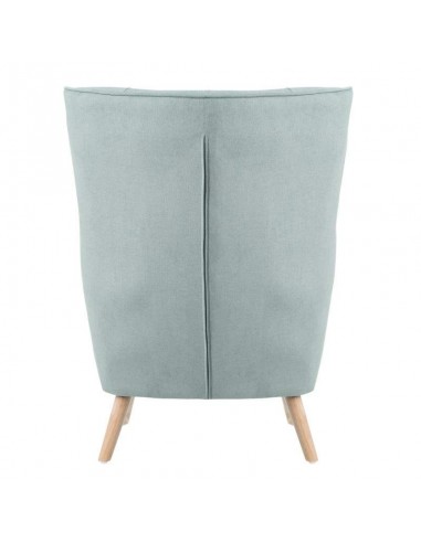 Poltrona design MUNICH em tecido mostarda, pié...